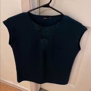 Dark olive green blouse